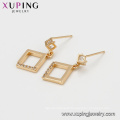 94728 square shape pendant beautiful design dubai jewelry gold earring for girlfriend gift